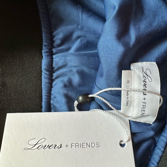 Lovers + Friends Beautiful velvet-feel blue leggings - Picture 10 of 10